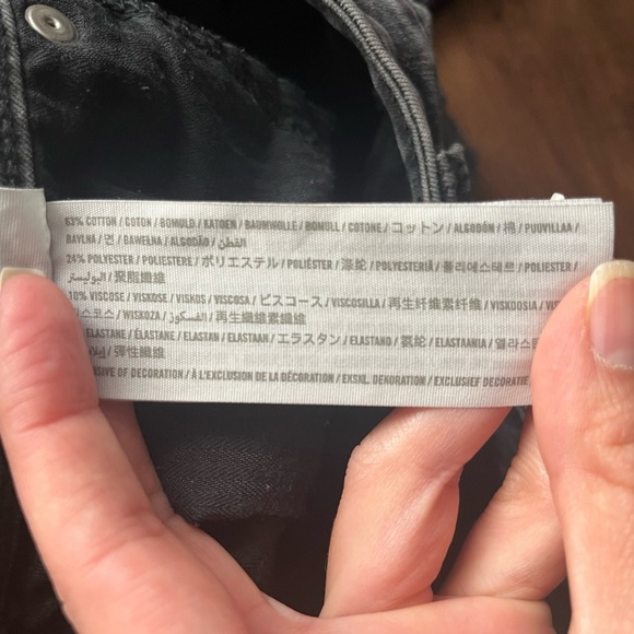 FREE A & F Black Curve Love High Rise Super Skinny Ankle Denim/Jeans - Picture 7 of 11